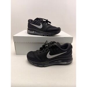 Nike Air Max 2017 Black Anthracite Running Shoes 849560-001 Womens 5.5
